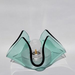 Glasleuchter "Tavirosa", mint (Brenner: chrom)